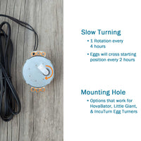 Thumbnail for Replacement Egg Turner Motor for Little Giant, HovaBator, and Farm Innovators