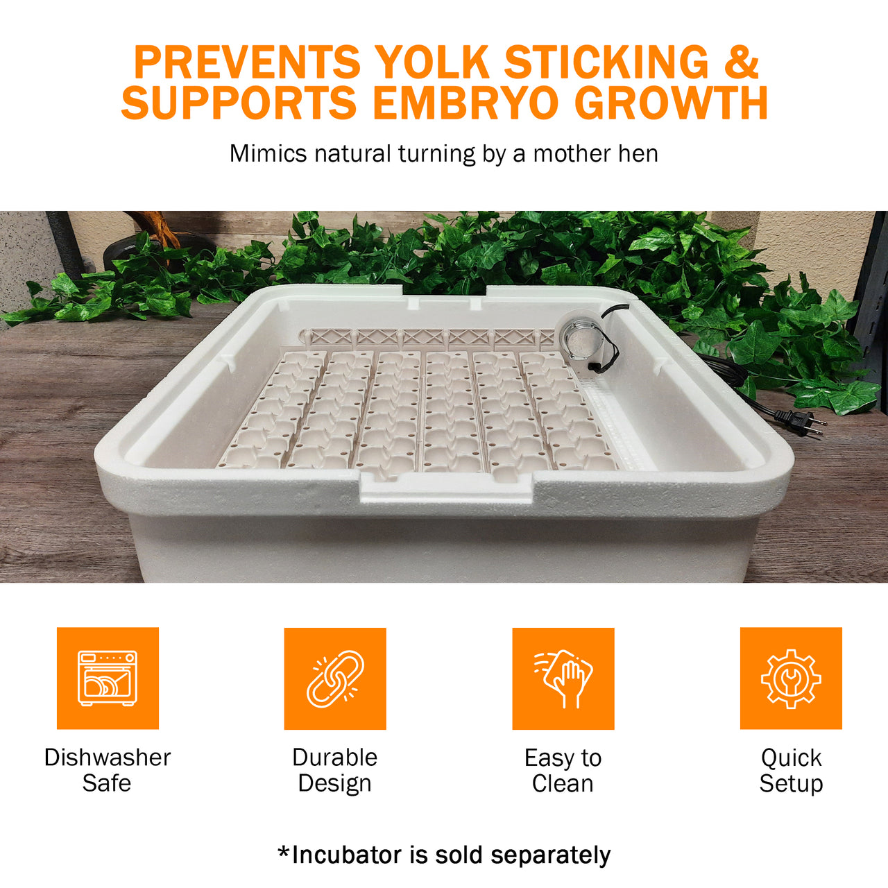 Little Giant Automatic Egg Turner 6300 w Quail Rails