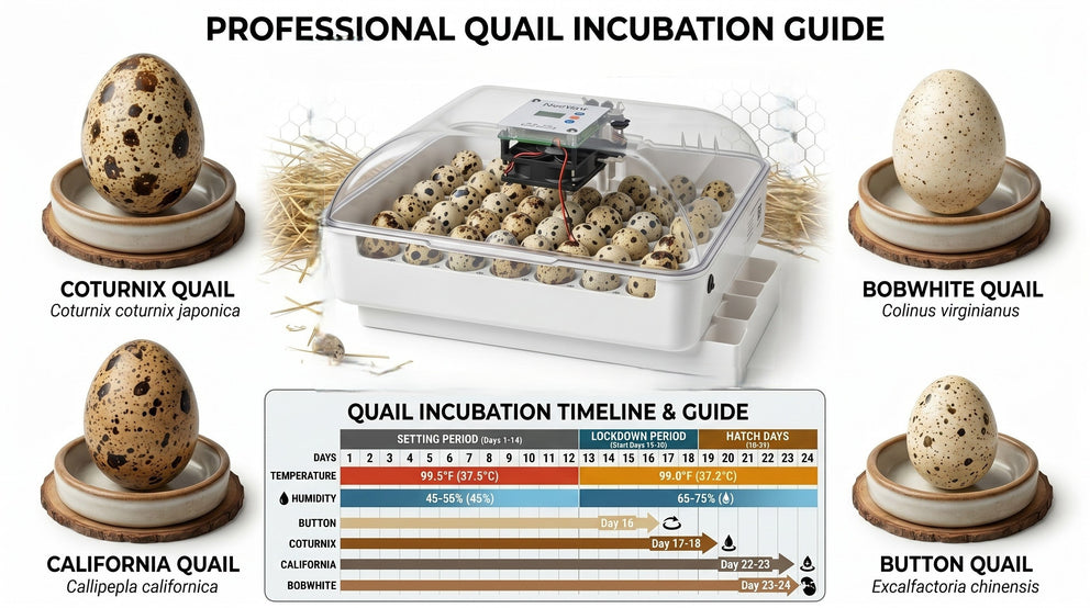Quail Egg Incubation Temperature Chart – Incubator Warehouse