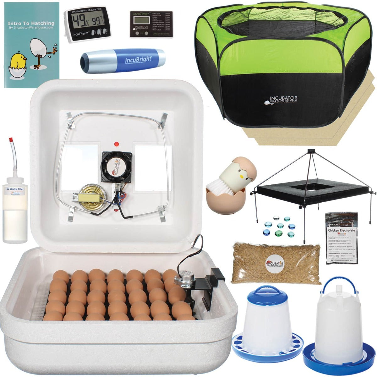 Quail Cage 40-Egg Quail Incubator With Automatic Turner - Digital ...