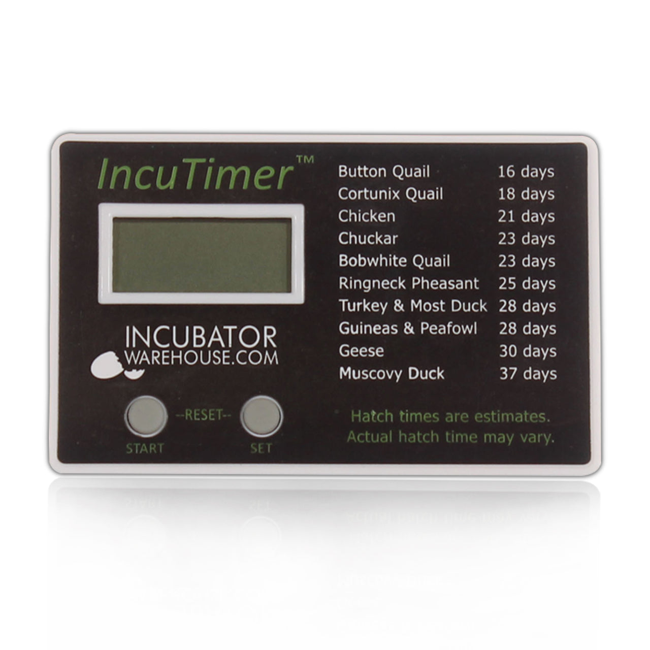 IncuTimer™ Digital Hatch Countdown Timer for Egg Incubator