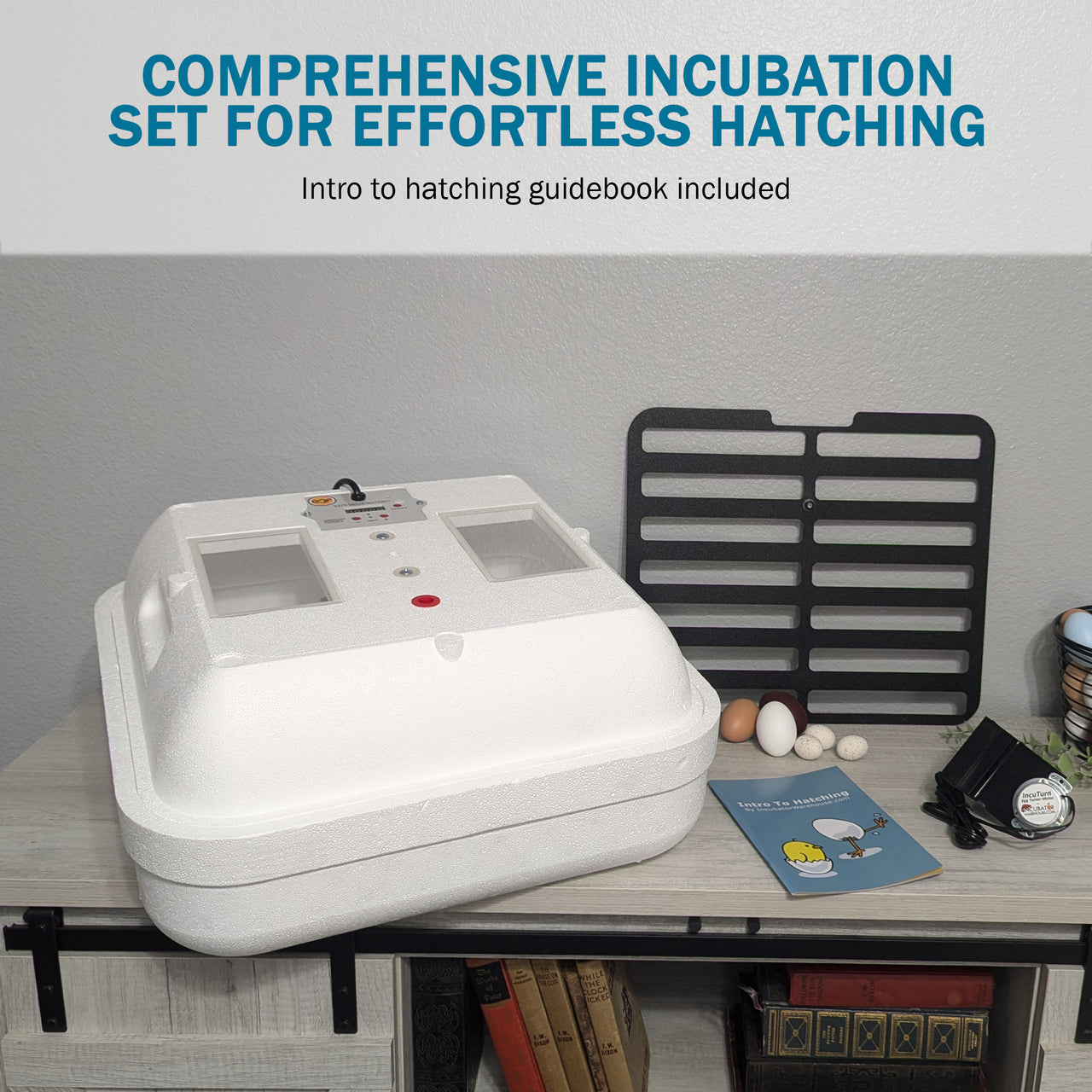 HovaBator 2370 Circulated Air Egg Incubator Starter Combo Kit