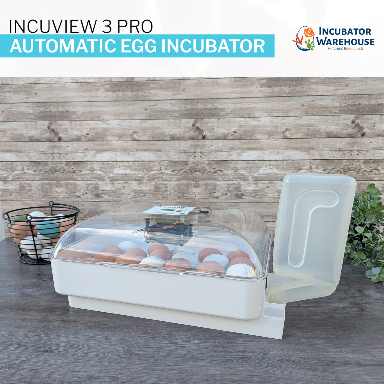 IncuView™ 3 Pro All-In-One Automatic Egg Incubator