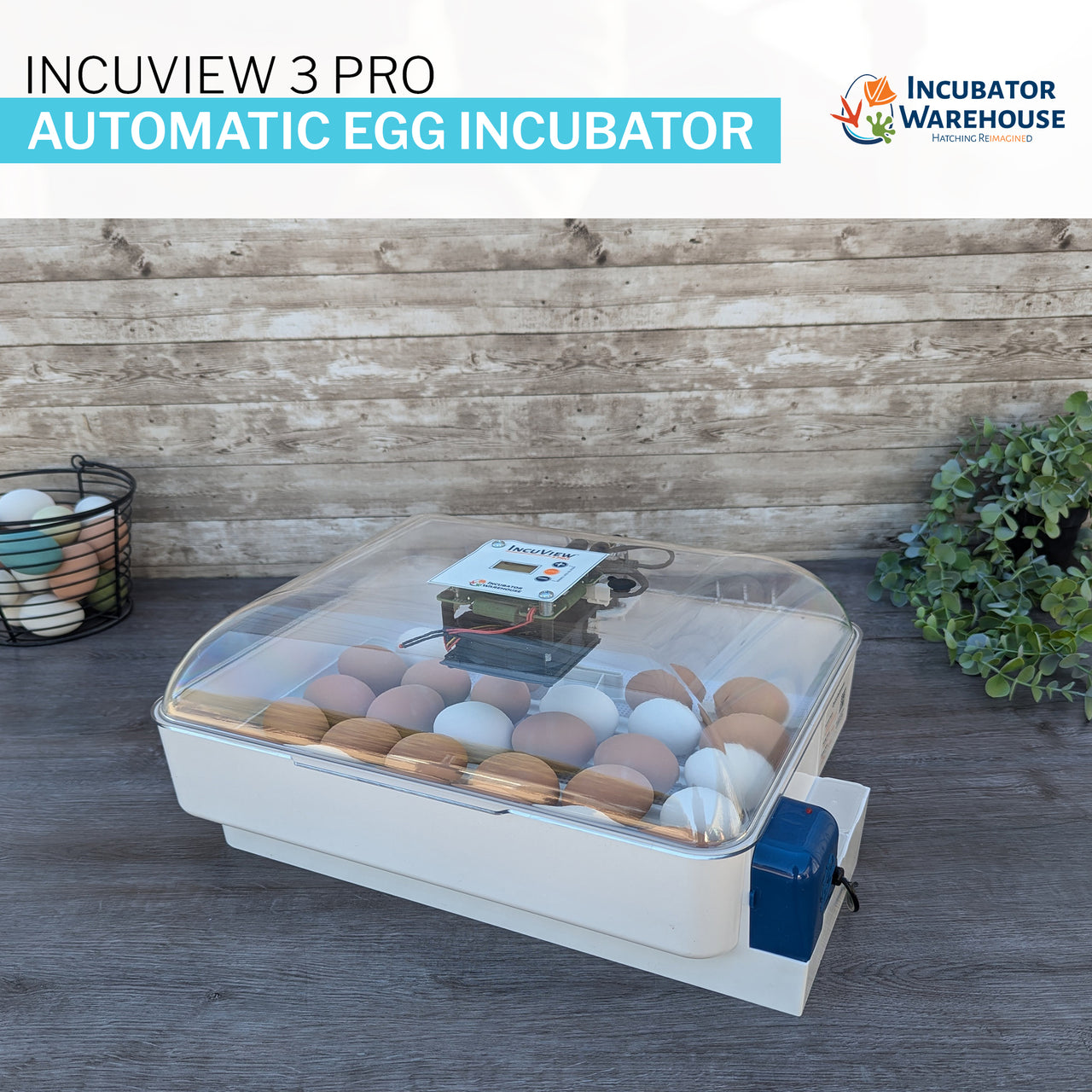 IncuView™ 3 Pro All-In-One Automatic Egg Incubator