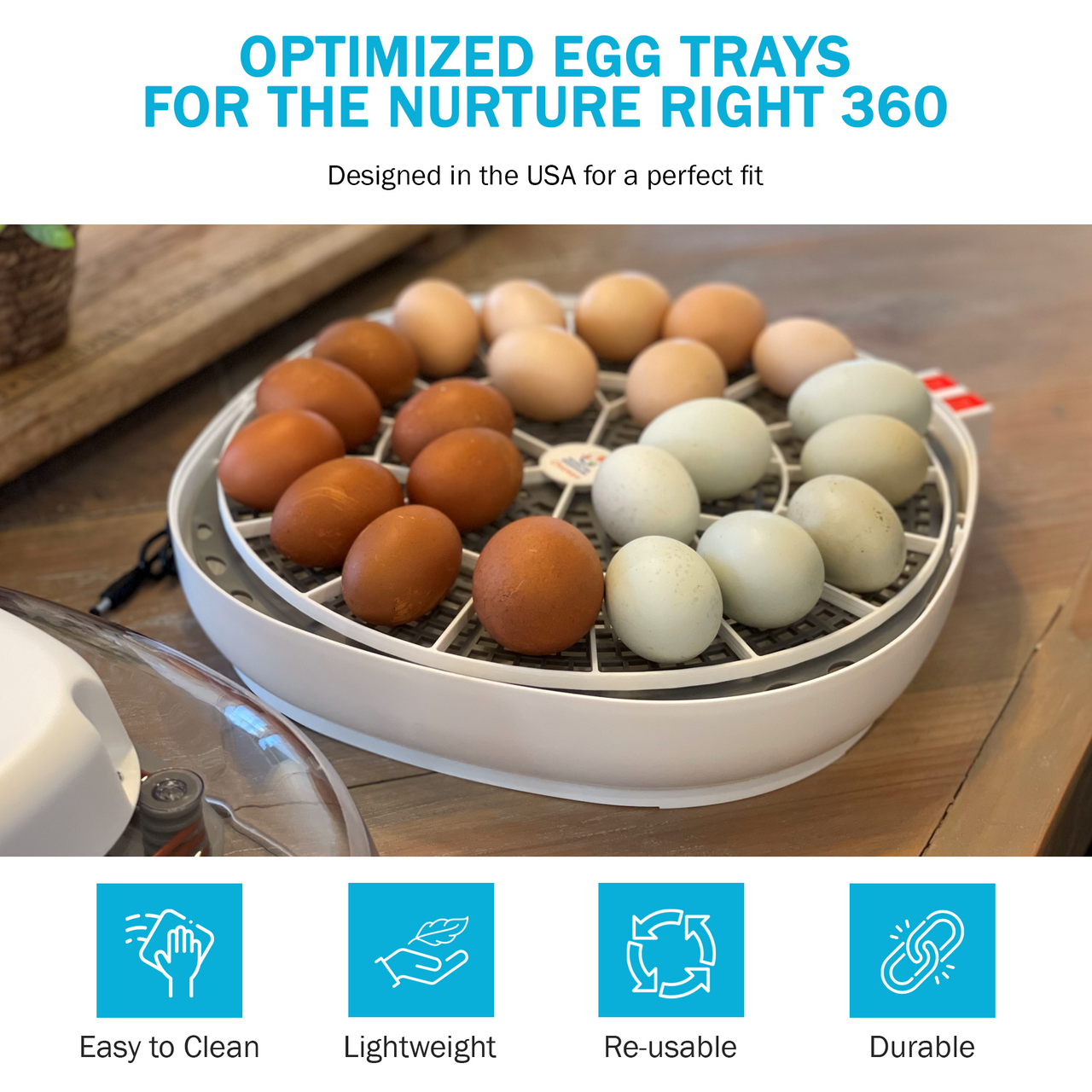 Egg Trays for Nurture Right 360 Egg Incubator (Various Sizes)