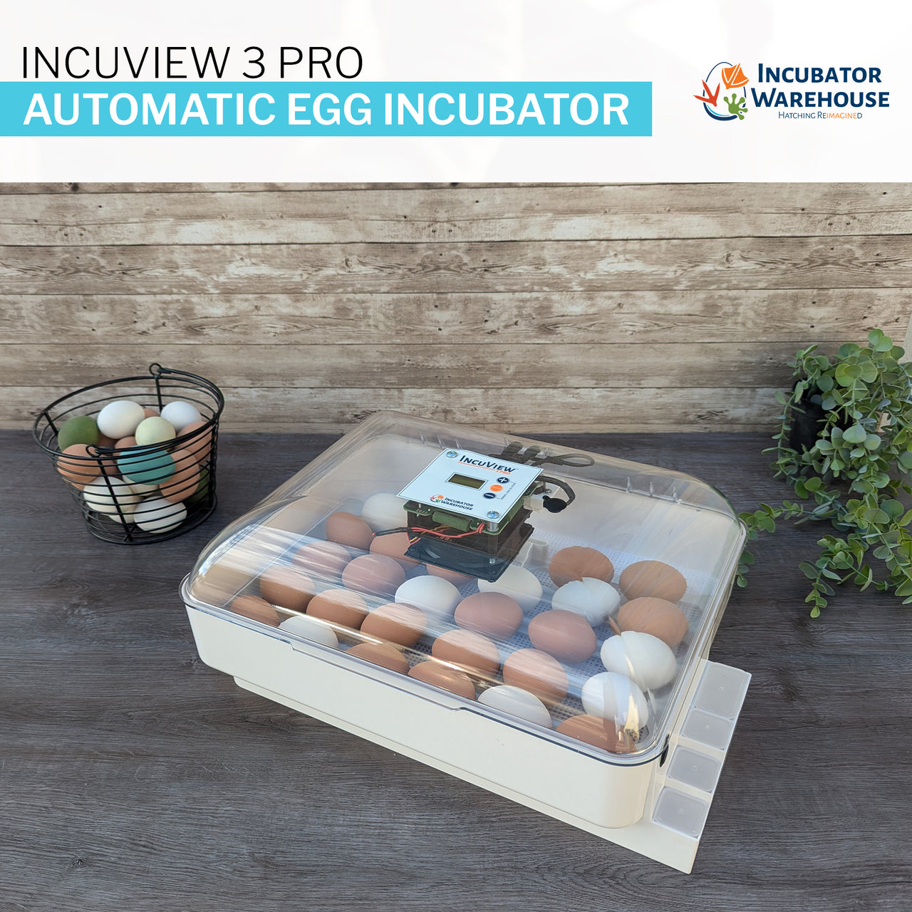 IncuView™ 3 Pro All-In-One Automatic Egg Incubator