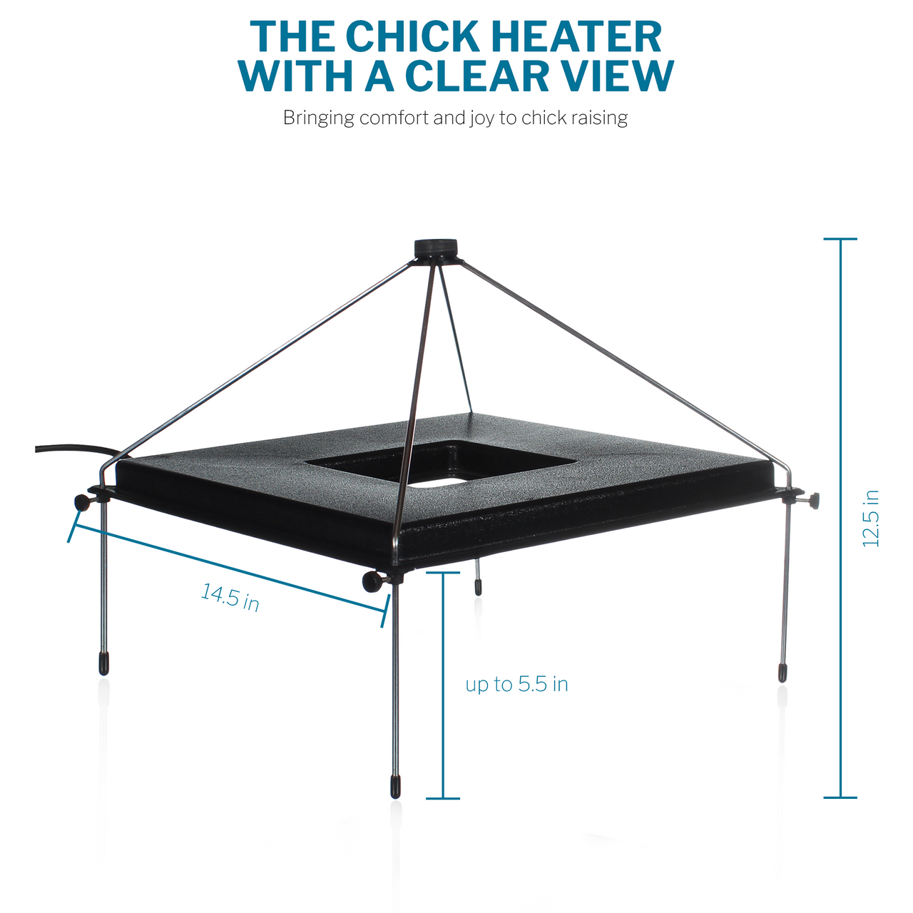 The Vrooder™, The Brooder Heater Plate with a View