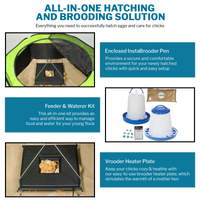 Thumbnail for IncuView™ 3 Pro Automatic Egg Incubator & Brooder Ultimate Combo Kit