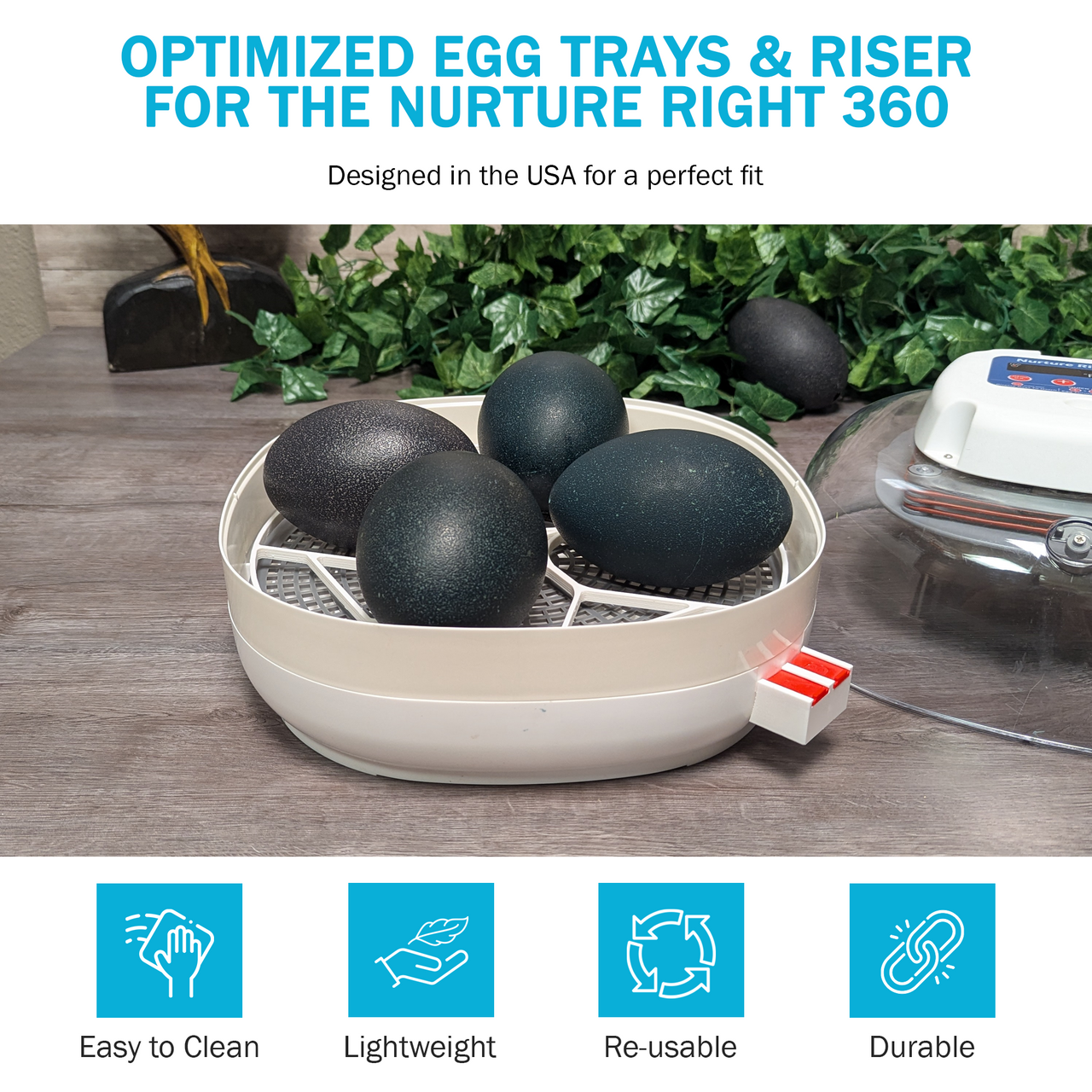 Nurture Right 360 Egg Trays for Small to XL Egg Sizes