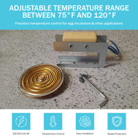 Thumbnail for Replacement Wafer Thermostat for Hova-Bator Egg Incubators 3122