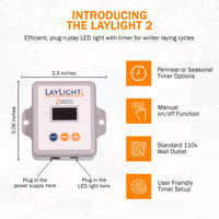 Thumbnail for AutoCoop LayLight2 Chicken Coop automatic LED light w/ timer for egg laying hens