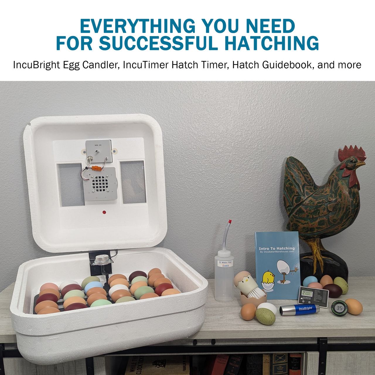 HovaBator 2370 Circulated Air Egg Incubator Deluxe Combo Kit
