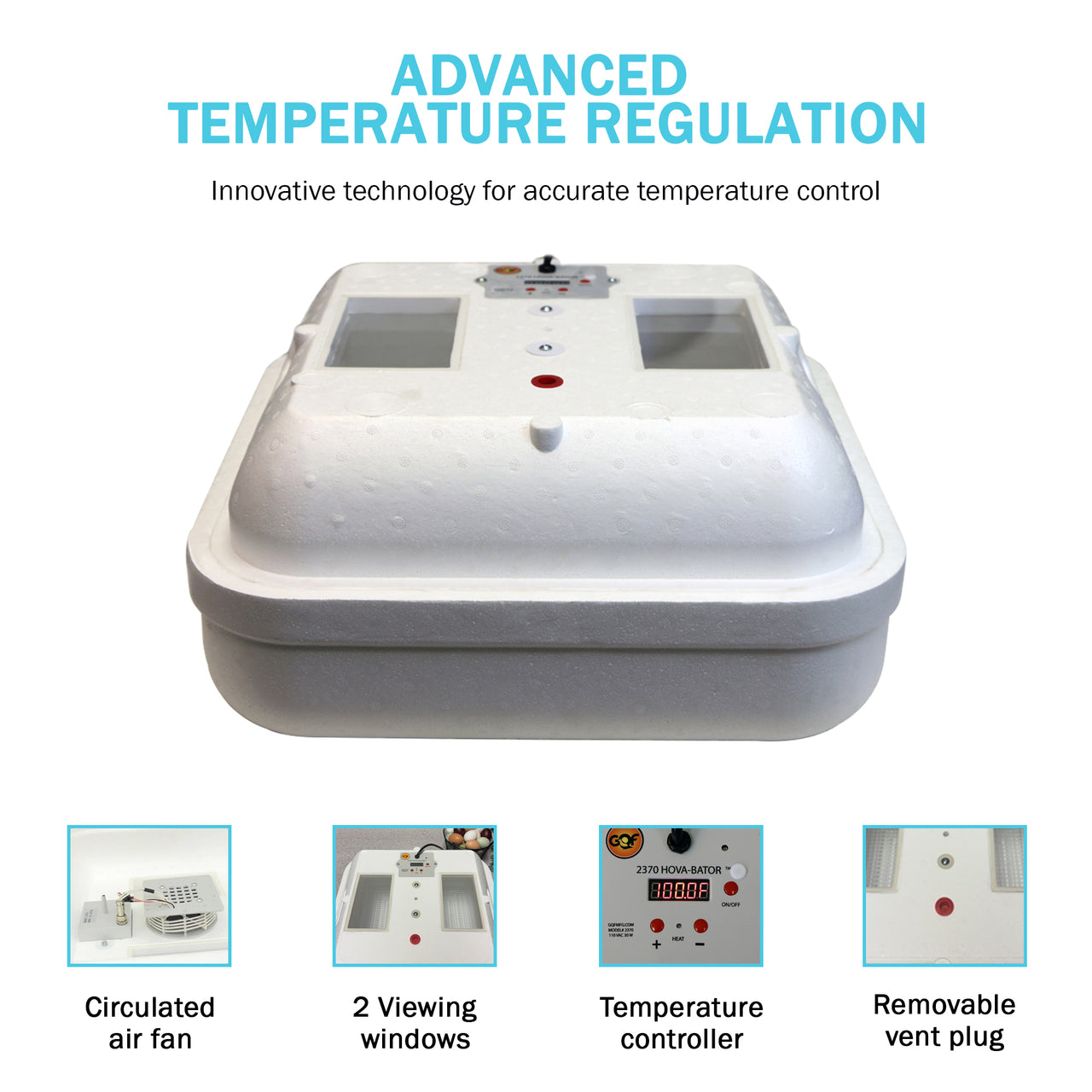 Hova Bator 2370 Egg Incubator & Brooder Ultimate Combo Kit