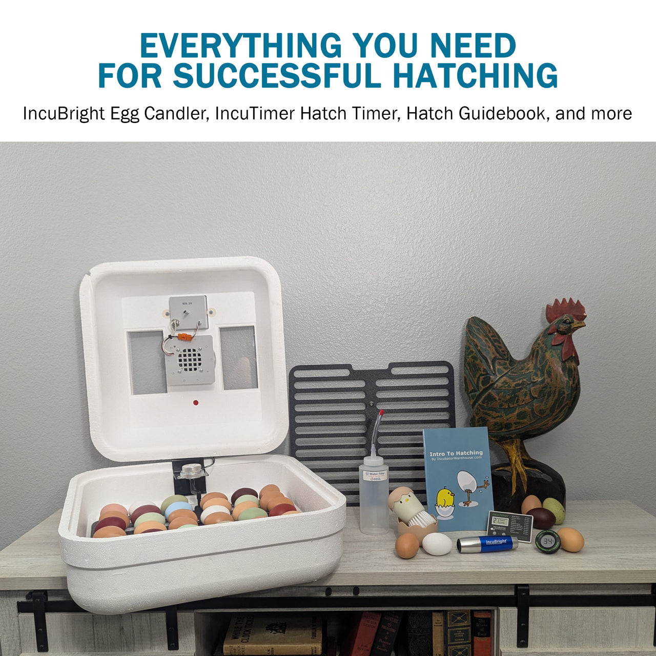 HovaBator 2370 Circulated Air Egg Incubator Deluxe Combo Kit