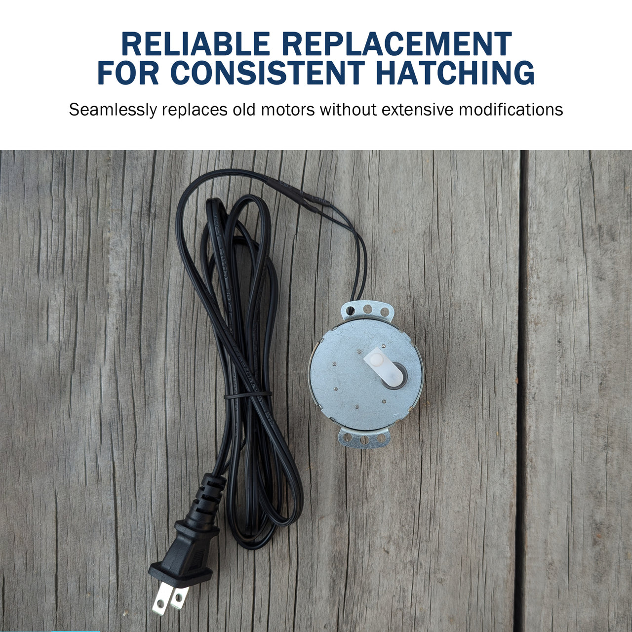 Replacement Egg Turner Motor for Little Giant, HovaBator, and Farm Innovators