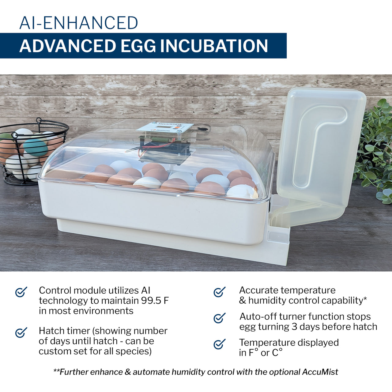 IncuView™ 3 Pro Automatic Egg Incubator Deluxe Combo Kit