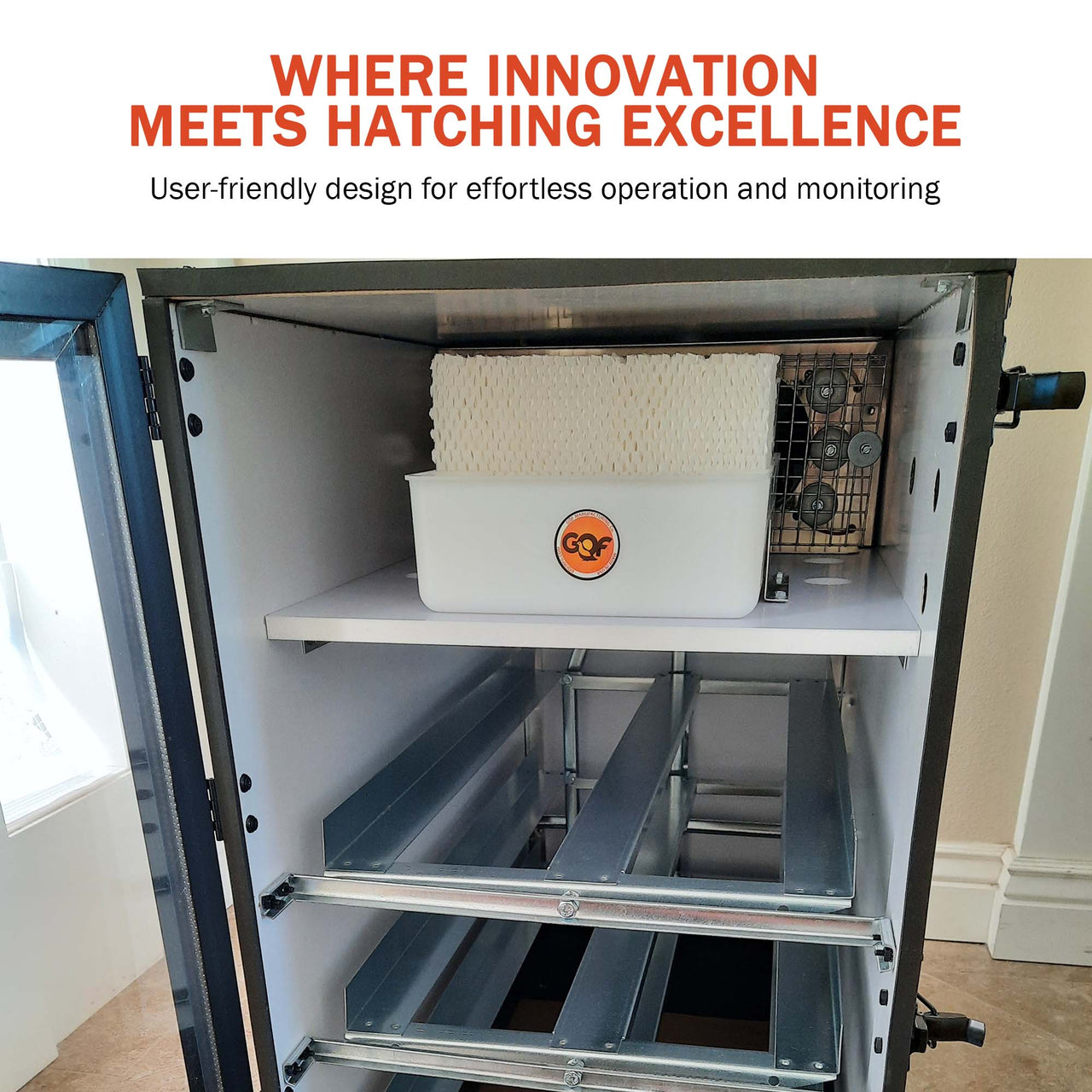 GQF 1502 Digital Sportsman Cabinet Incubator (Egg Incubator & Hatcher Combo)