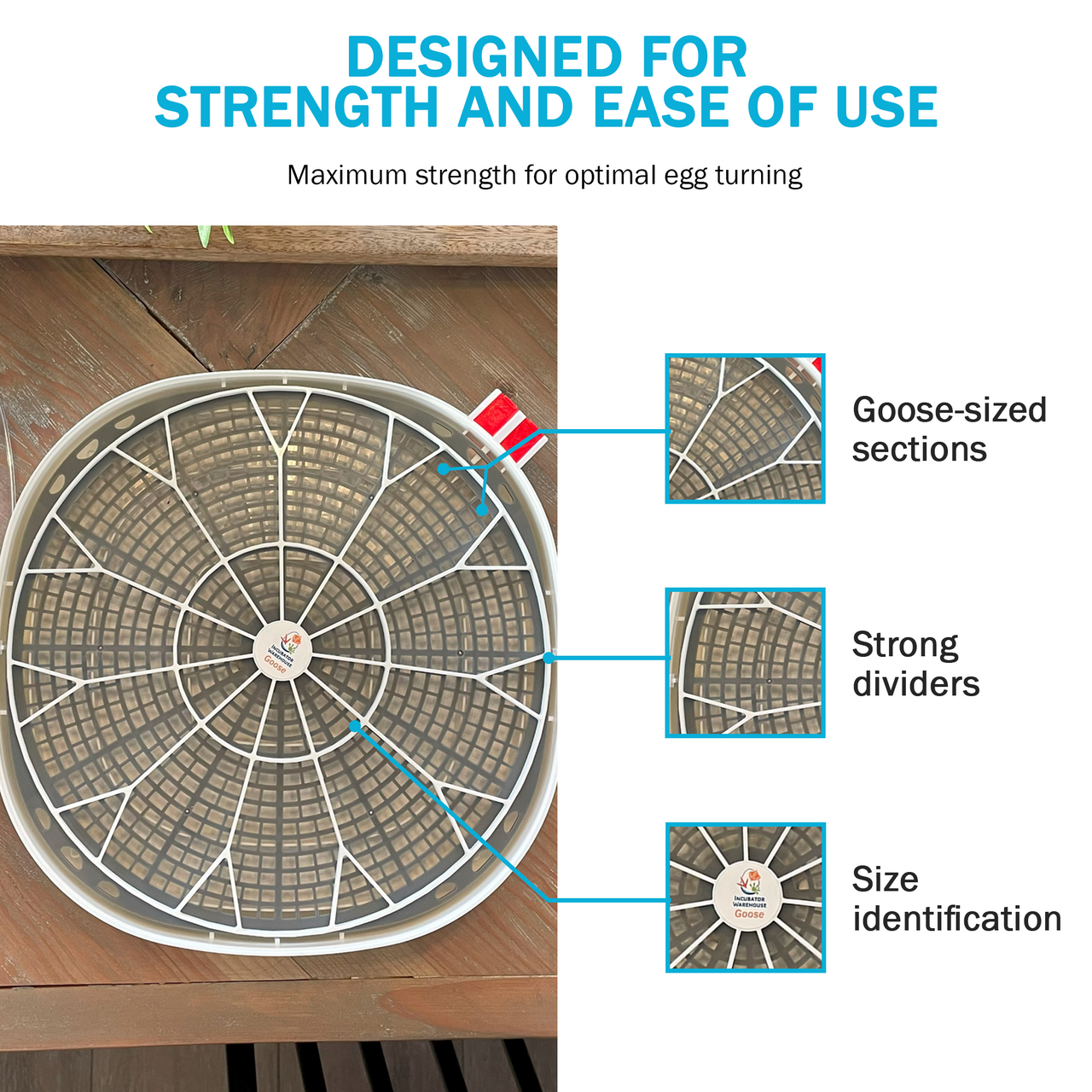 Nurture Right 360 Egg Trays for Small to XL Egg Sizes