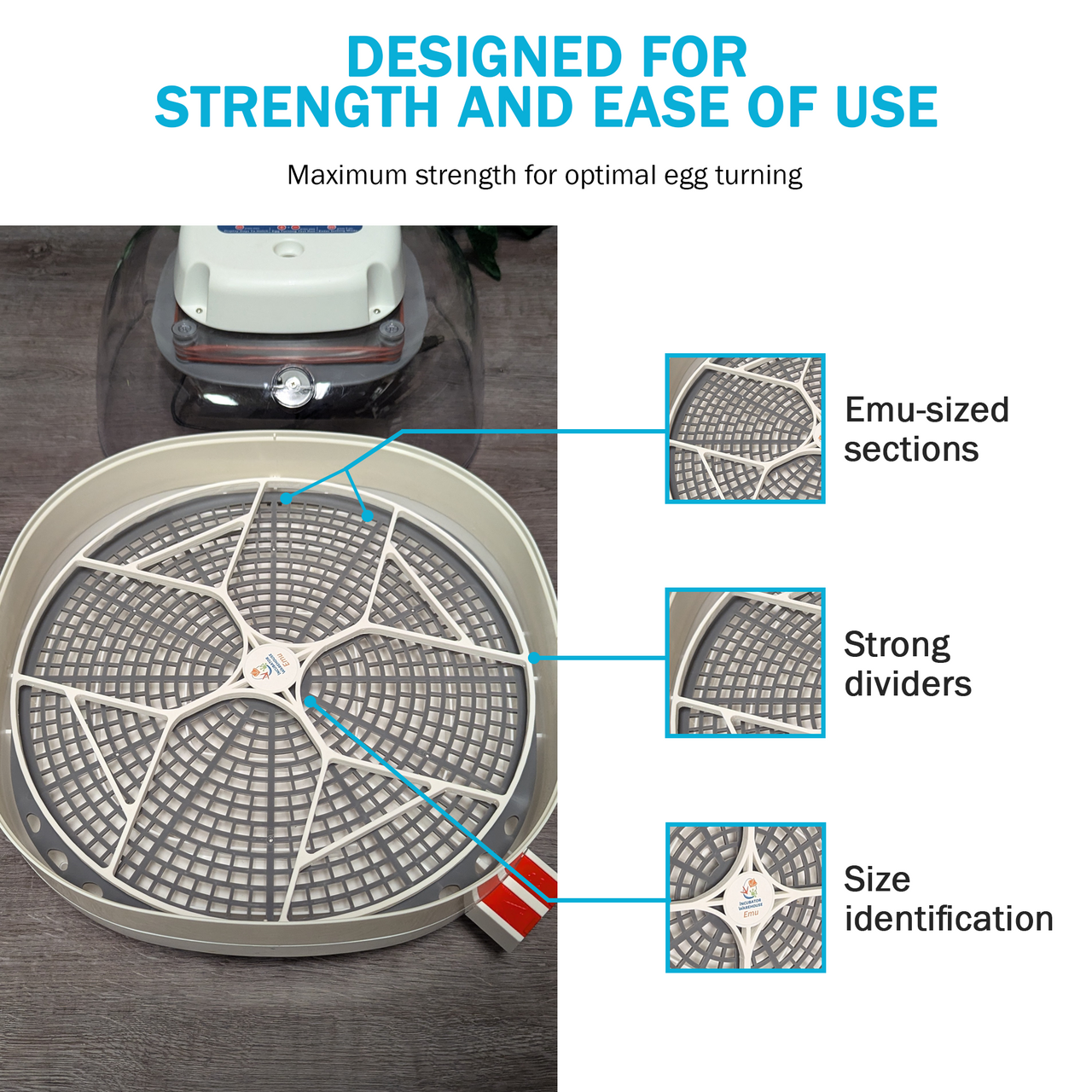 Nurture Right 360 Egg Trays for Small to XL Egg Sizes