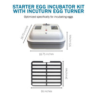 Thumbnail for HovaBator 2370 Circulated Air Egg Incubator Starter Combo Kit