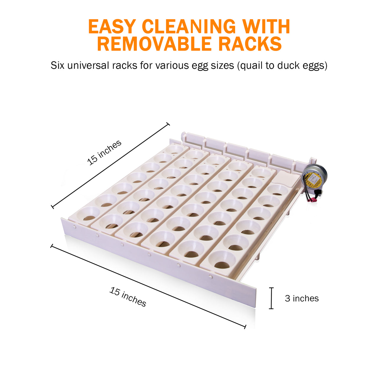 Little Giant Automatic Egg Turner 6300 w Quail Rails