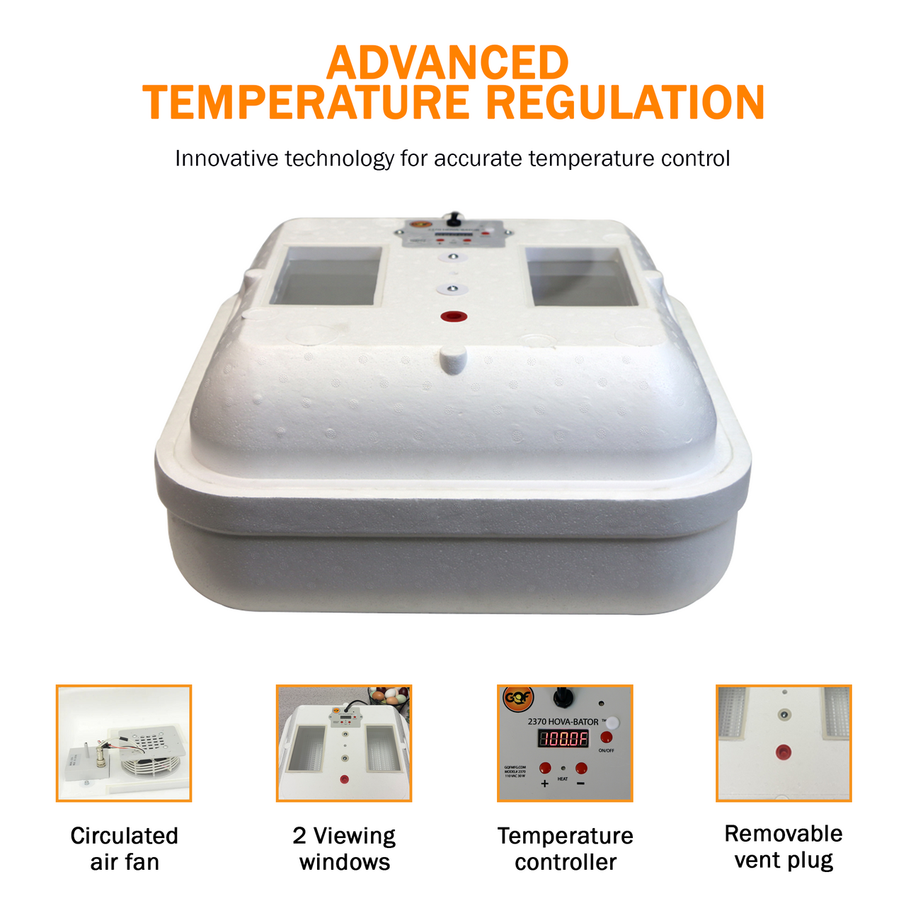 Hova-Bator 2370 Circulated Air Incubator with Electronic Thermostat