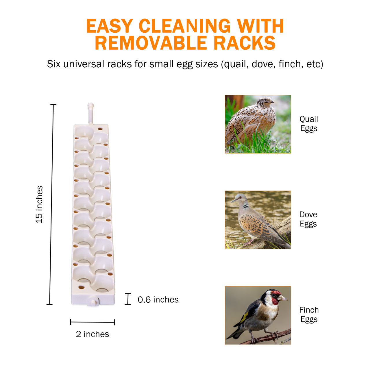Quail Rails for Little Giant Egg Turner 6300