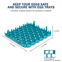 Thumbnail for Set of 6 Plastic Chicken Egg Trays for Cabinet Incubator