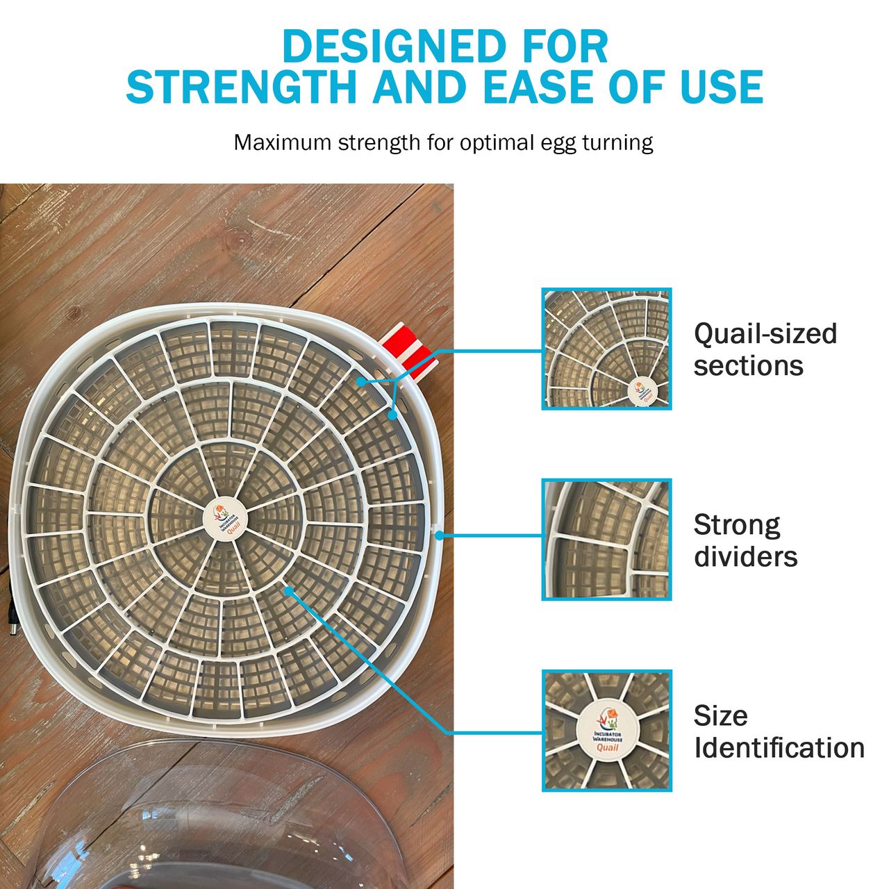 Nurture Right 360 Egg Trays for Small to XL Egg Sizes