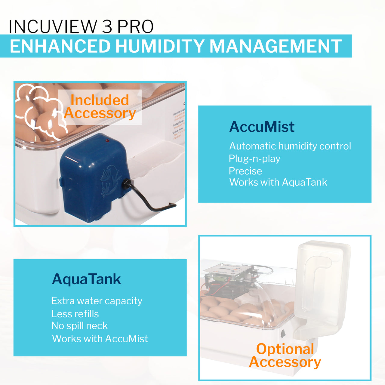 IncuView™ 3 Pro All-In-One Automatic Egg Incubator