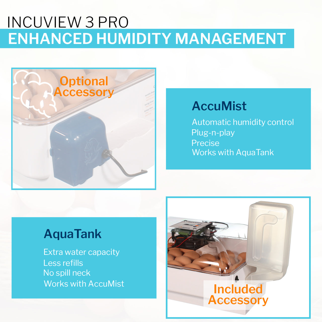 IncuView™ 3 Pro All-In-One Automatic Egg Incubator