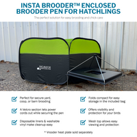 Thumbnail for Incubator Warehouse Insta Brooder™ Enclosed Brooder Pen for Hatchlings