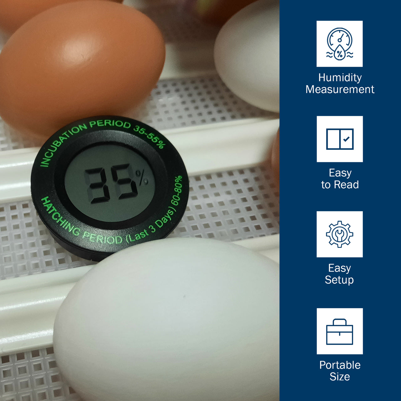 Incubator Warehouse Digital Hygrometer
