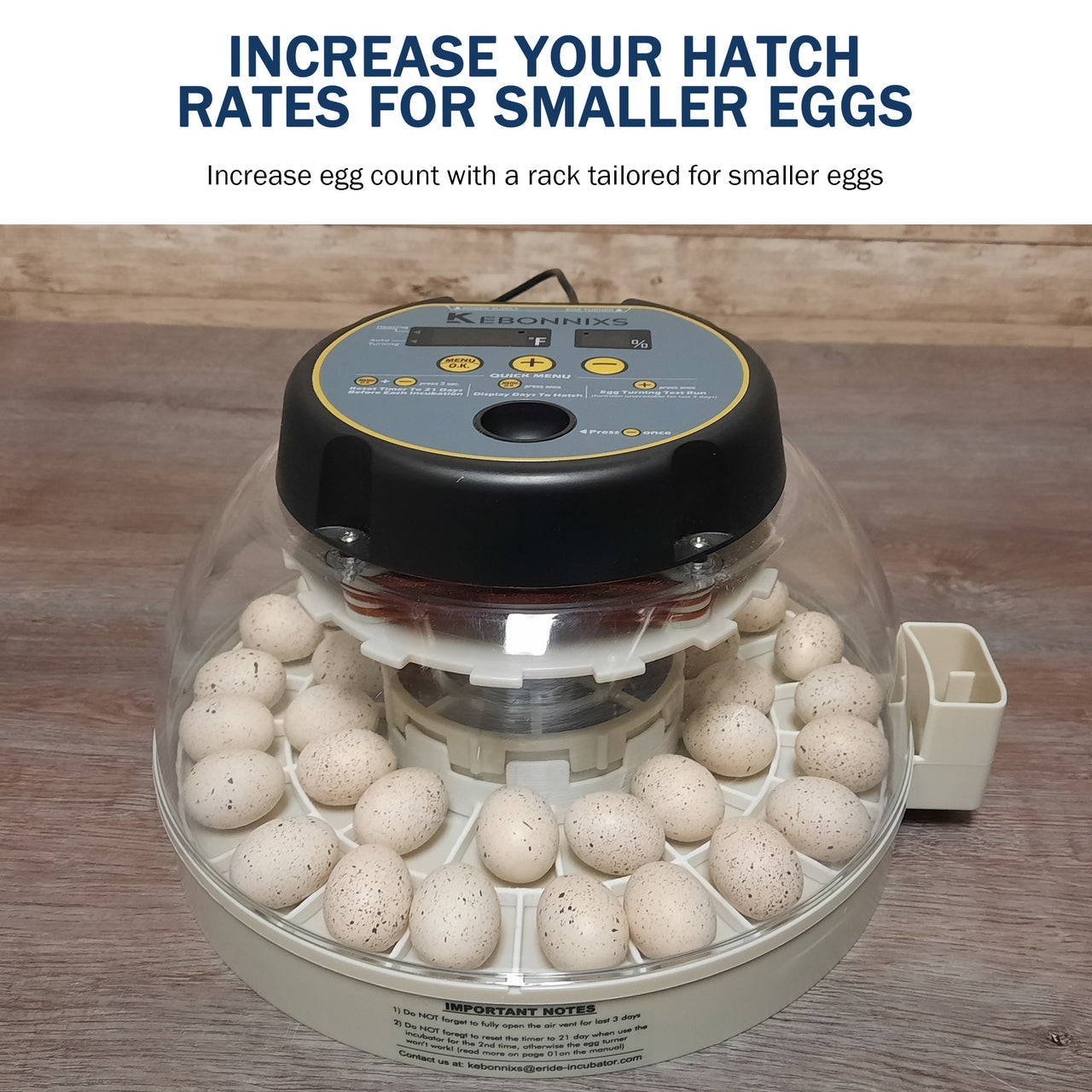 Egg Trays for Kebonnixs Egg Incubator (Various Sizes)