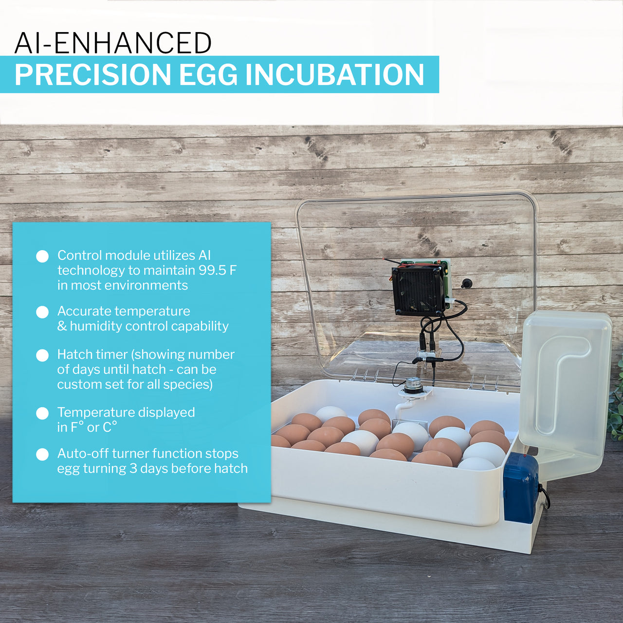 IncuView™ 3 Pro All-In-One Automatic Egg Incubator