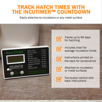 Thumbnail for IncuTimer™ Digital Hatch Countdown Timer for Egg Incubator