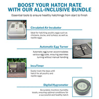 Thumbnail for HovaBator 2370 Circulated Air Egg Incubator Deluxe Combo Kit