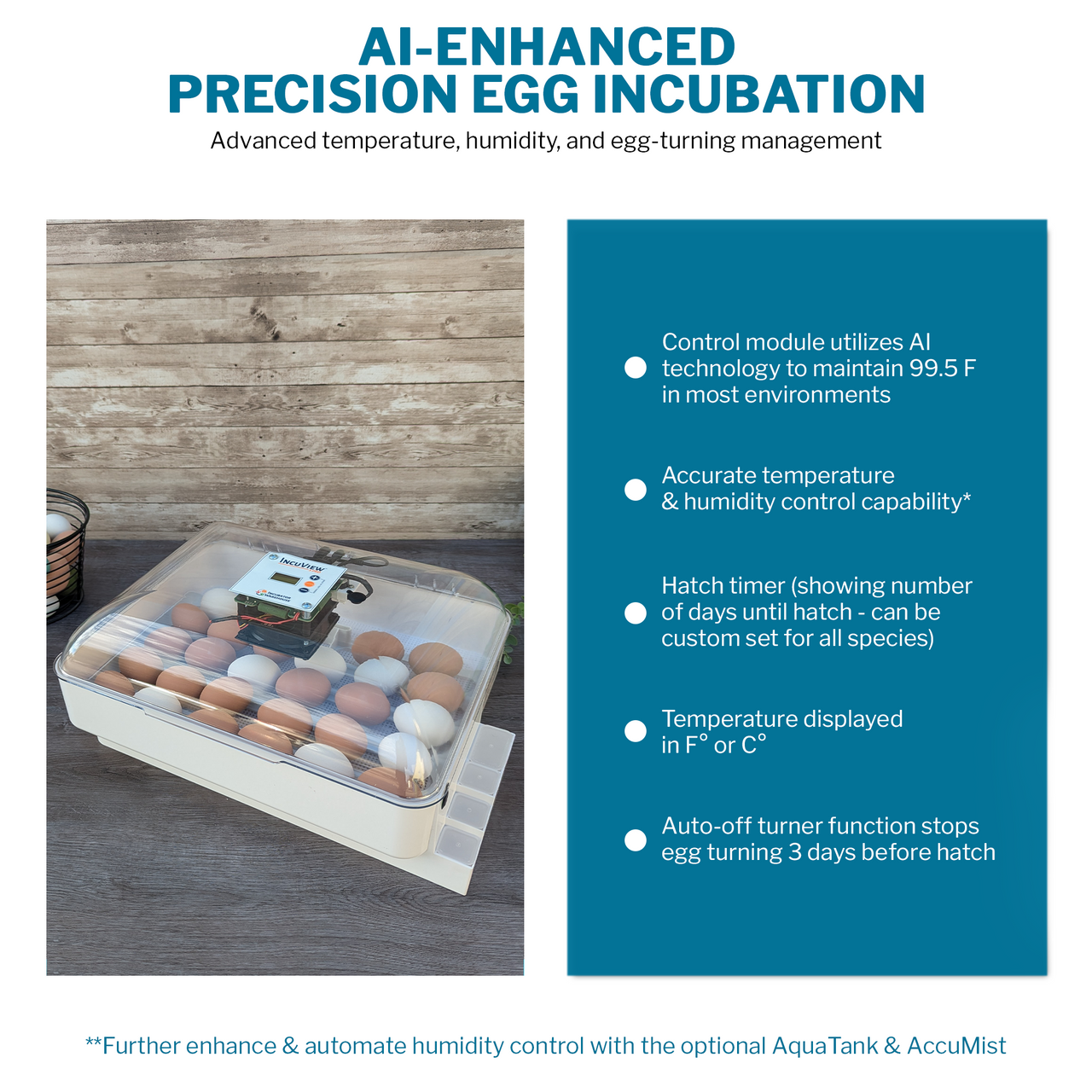 IncuView™ 3 Pro Automatic Egg Incubator & Brooder Ultimate Combo Kit