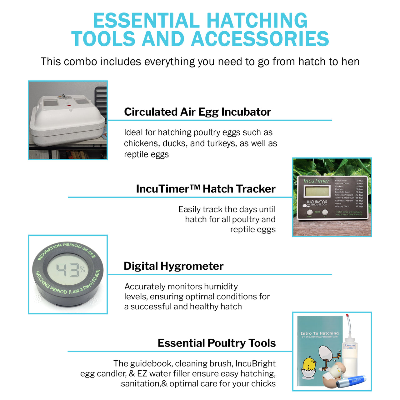 Hova Bator 2370 Egg Incubator & Brooder Ultimate Combo Kit