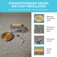 Thumbnail for Replacement Wafer Thermostat for Hova-Bator Egg Incubators 3122