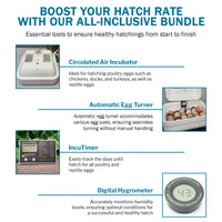 Thumbnail for HovaBator 2370 Circulated Air Egg Incubator Deluxe Combo Kit
