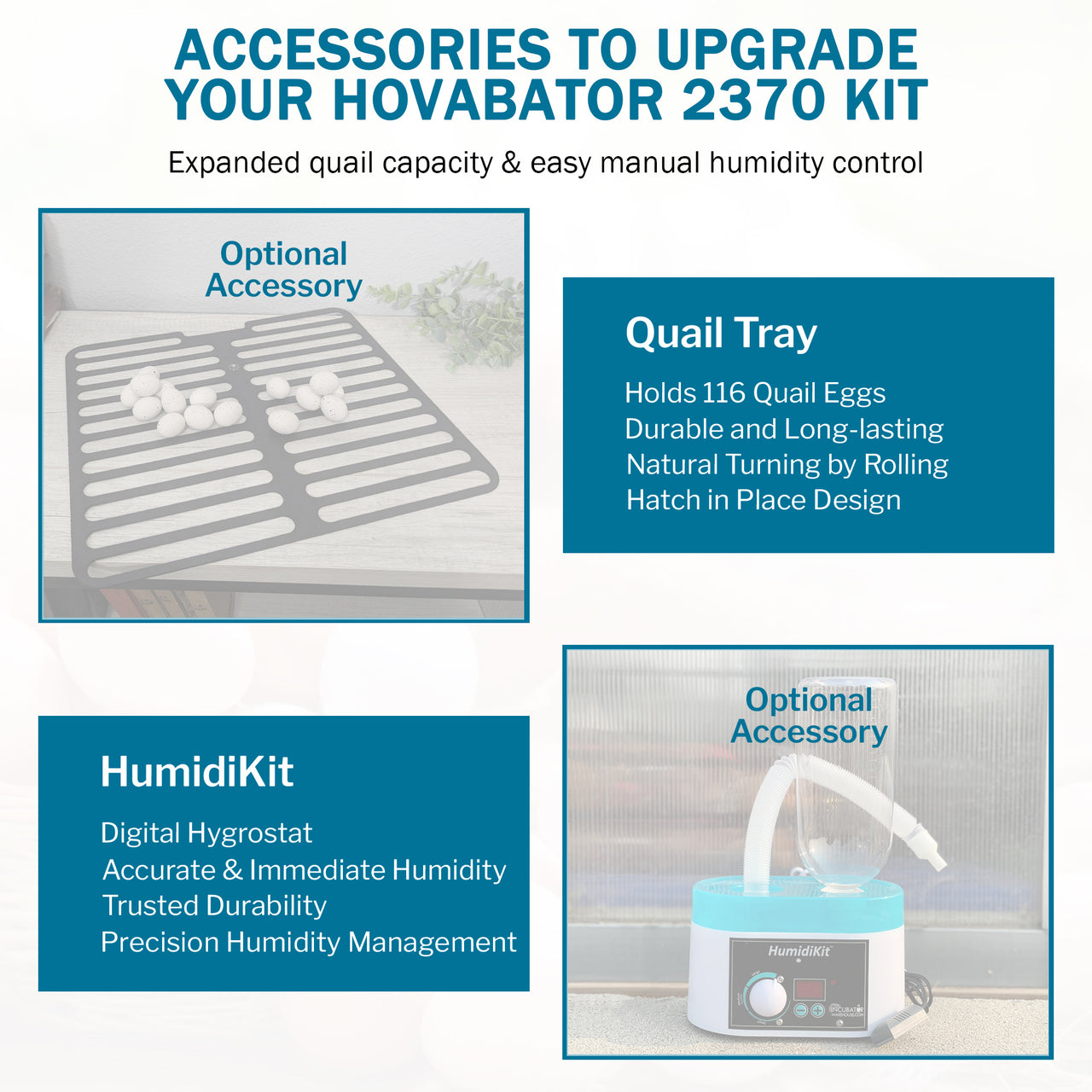 HovaBator 2370 Circulated Air Egg Incubator Starter Combo Kit