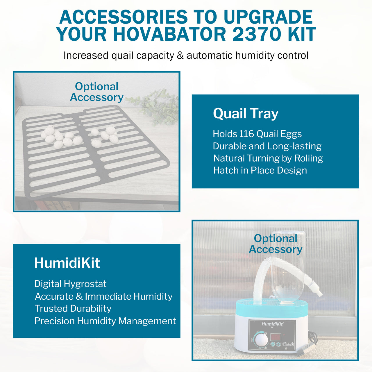 HovaBator 2370 Circulated Air Egg Incubator Starter Combo Kit