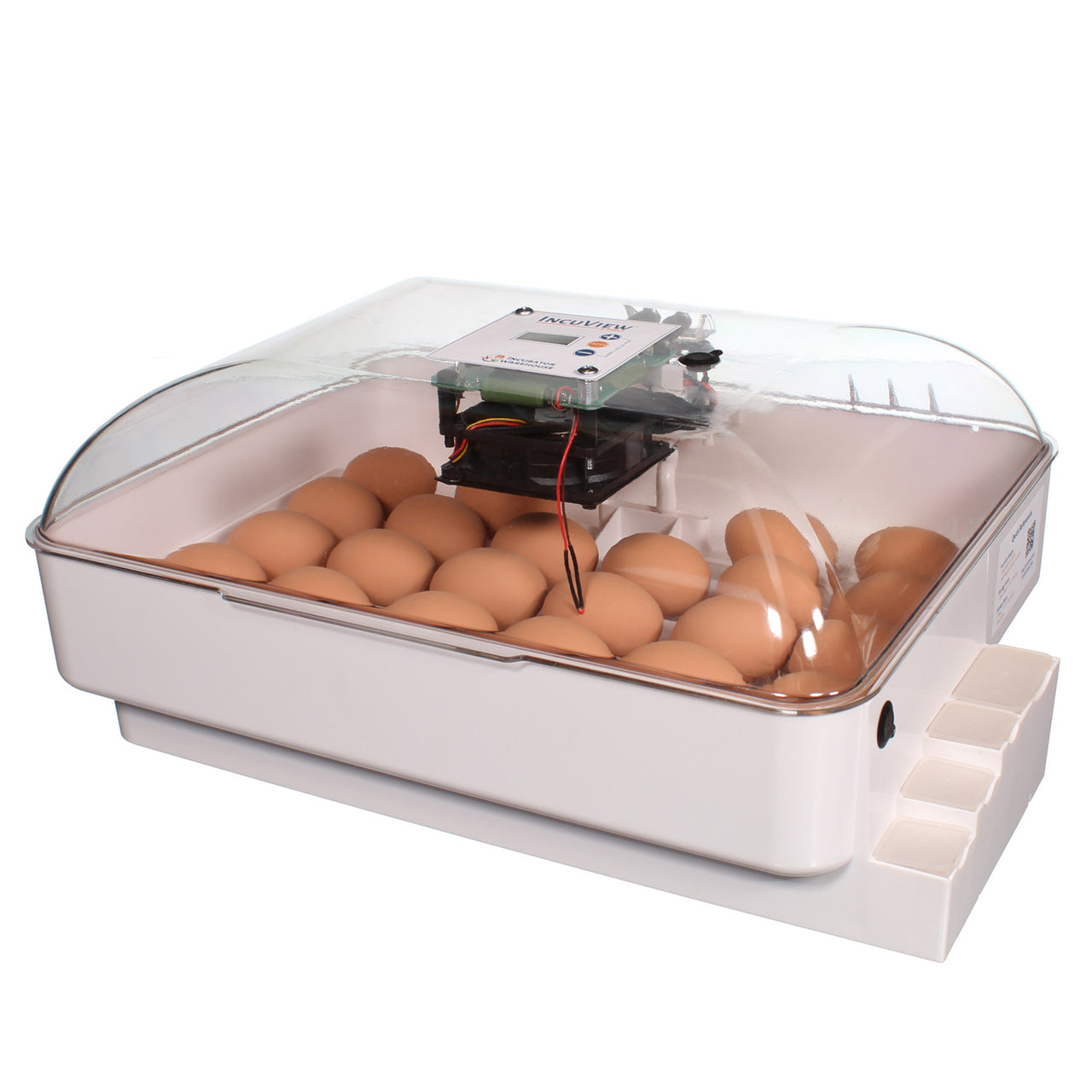 IncuView 3 Pro automatic egg incubator with 360 degree clear lid and digital control panel