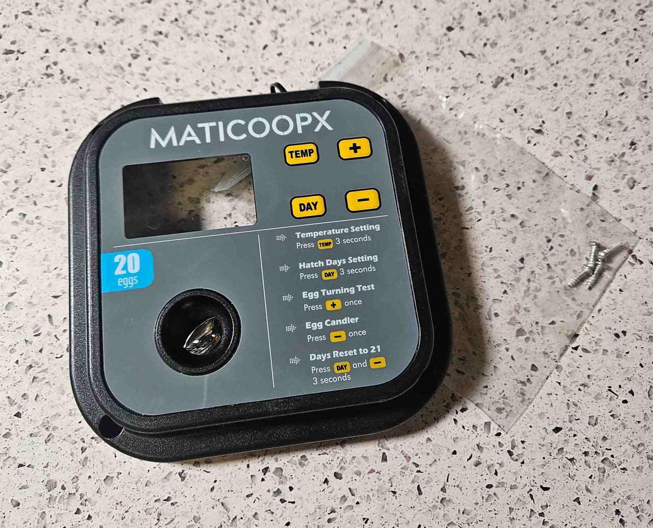 Replacement Thermostat Cover for Maticoopx 20 Egg Incubator
