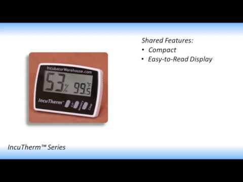 Incubator Warehouse  Incubator Digital Thermometer Hygrometer with Min/Max  Memory