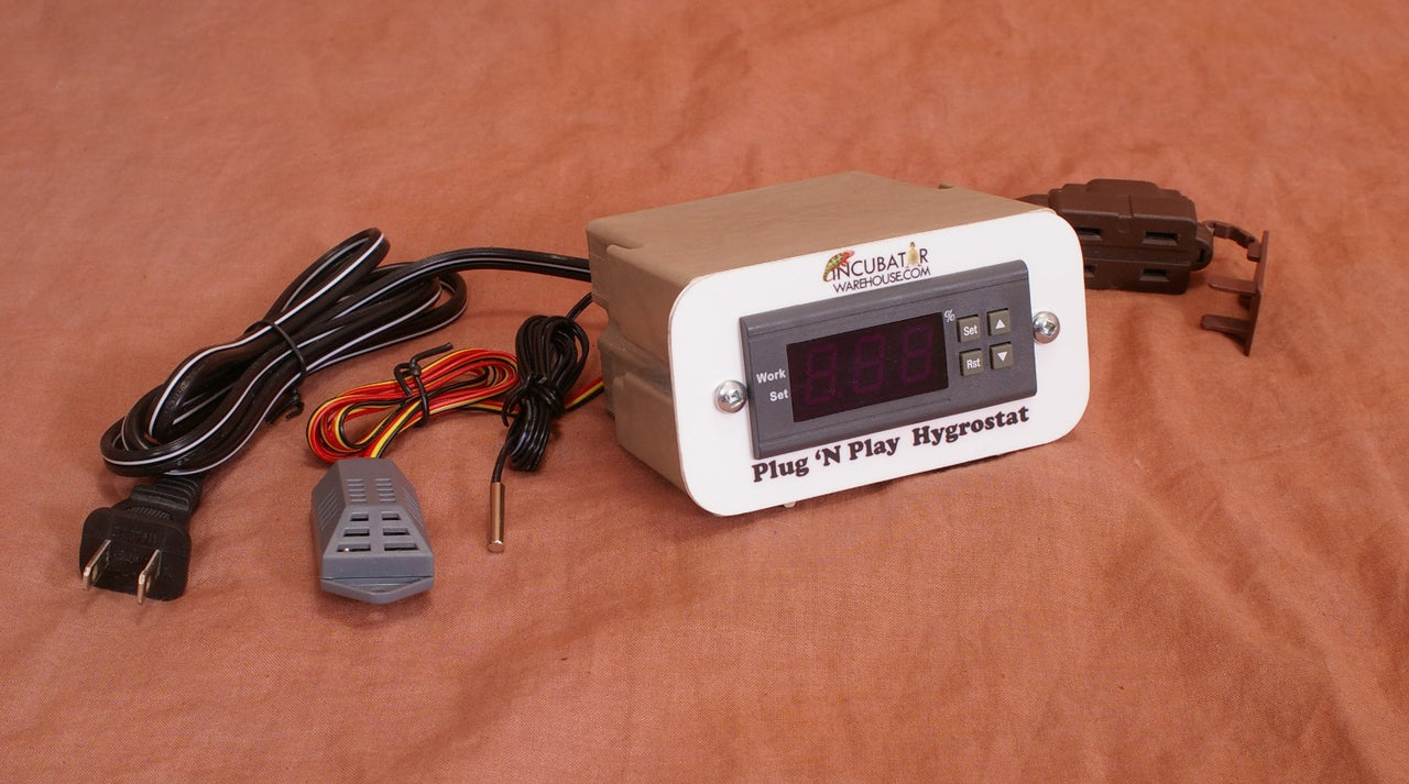 Plug 'n Play Hygrostat for humidity control in Egg Incubator, Reptile  Terrarium